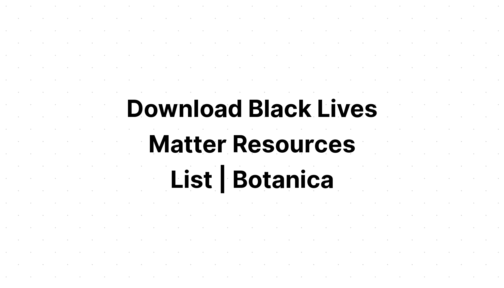 Download Black Lives Matter Blm SVG File